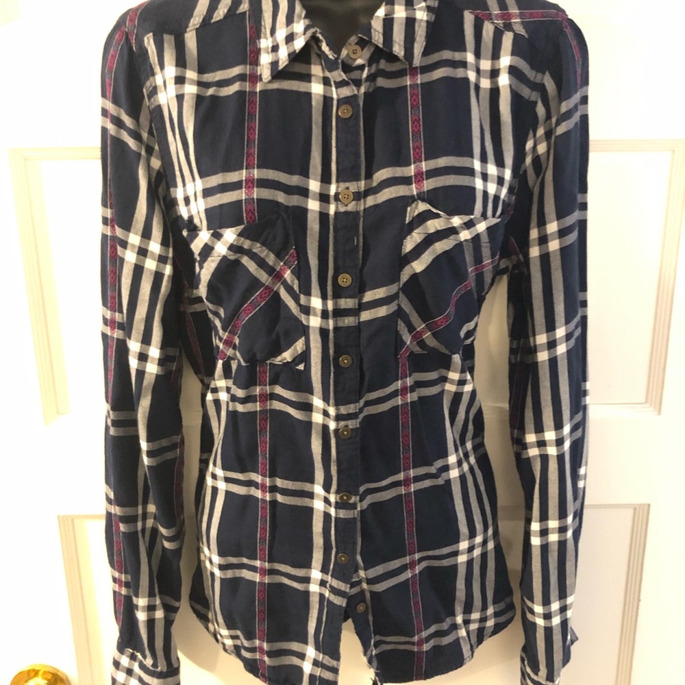 Maurice’s XL Aztec Style Button Down Blouse Shirt